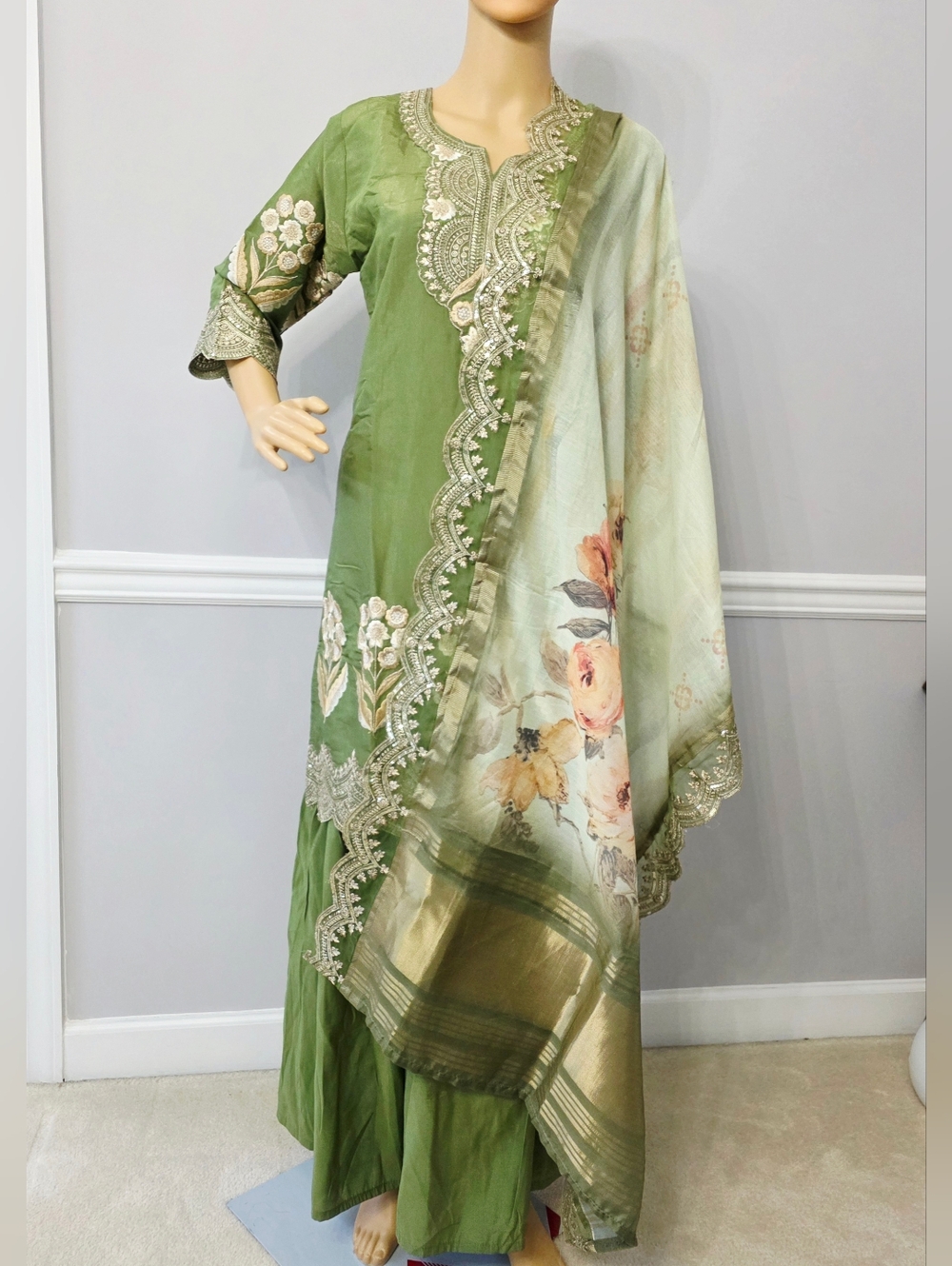 New Large salwar suit indian partywear readymade Indian women wear Gharara suit